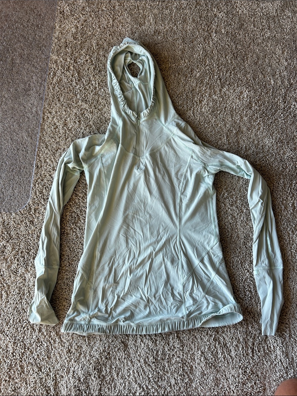 lululemon athletica Light Sage Hooded Long-Sleeve Pullover